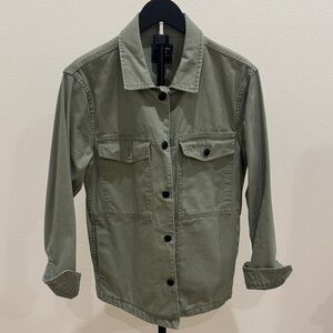 Abercrombie & Fitch Olive Green Jacket with Navy Label